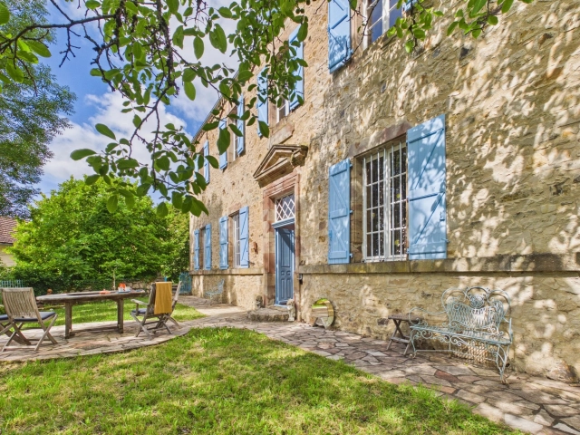 Stunning Restored Quercy Schoolhouse close to Najac, with Spacious Gîte and Pool for sale for 524,700&euro; in Aveyron, Midi-Pyrénées