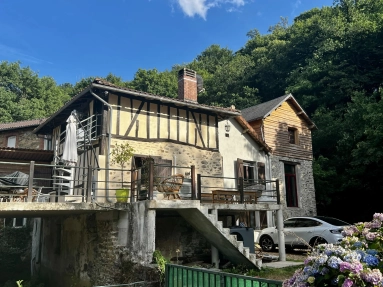 19th-Century Riverside Mill with Guest Annexe for sale for 339,200&euro; in Haute-Vienne, Limousin