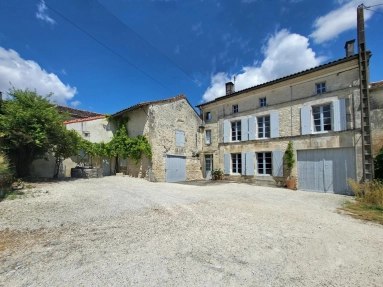 Handsome 19th century village house near Jarnac with pool and large, walled garden for sale for 449,000&euro; in Charente-Maritime, Poitou-Charentes