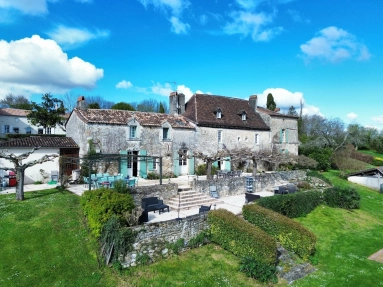 Manor between Saint Emilion and Bergerac with Gîtes, Heated Pool & Panoramic Views for sale for 1,295,000&euro; in Dordogne, Aquitaine