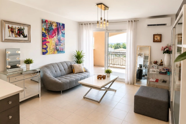 2 Bedroom(s) - 1 Bathroom(s) - 75m² land for sale in Bouches-du-Rhône, Provence-Alpes-Côte-d'Azur, France - FrenchPropertyPortal.com Stunning 2-Bedroom Apartment with Air Conditioning, Spacious Terrace & Sainte-Victoire Views for sale for 365,000€ in Bouches-du-Rhône, Provence-Alpes-Côte-d'Azur