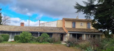Caunes Minervois: Mas property complex - 2 Houses with barn and pool in heart of the Minervois for sale for 275,000&euro; in Aude, Languedoc-Roussillon