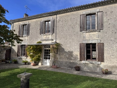 Elegant Village-Edge Residence with Guest Cottage and Countryside Views for sale for 280,000&euro; in Charente, Poitou-Charentes