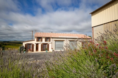 Incredible views from this country home with outbuildings for sale for 267,500&euro; in Charente, Poitou-Charentes