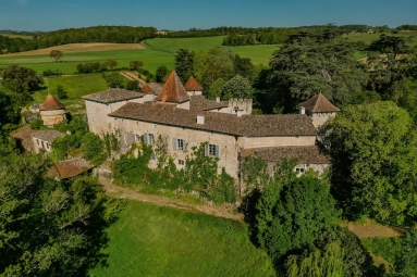 Superb medieval castle steeped in history, surrounded by over 200 hectares of grounds for sale for 3,705,000&euro; in Gers, Midi-Pyrénées