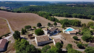Panoramic view for this character property for sale for 695,000&euro; in Lot, Midi-Pyrénées