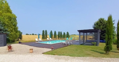 Exceptional 7-Bedroom Charentaise Home with Restored Pigeonnier guest suite, Stone Cottage to finish, Pool & Panoramic Views for sale for 499,000&euro; in Charente, Poitou-Charentes