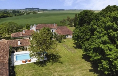 Impressive 7 bedroom stone manoir with guest house and stunning views for sale for 925,000&euro; in Charente, Poitou-Charentes