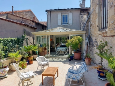 Ruffec town centre - Large 4-bed property with terrace and a rental income too for sale for 149,800&euro; in Charente, Poitou-Charentes