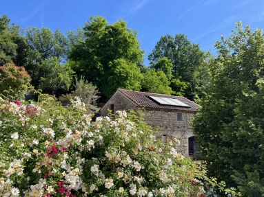 Village house with gite and separate stone barn in the centre of a pretty village for sale for 269,000&euro; in Lot, Midi-Pyrénées