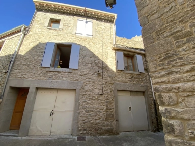 South facing exposed-stone house in historic heart of charming village close to Carcassonne for sale for 175,000&euro; in Aude, Languedoc-Roussillon