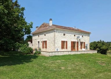 Peaceful stone family home with separate gite and two barns for sale for 445,000&euro; in Lot-et-Garonne, Aquitaine