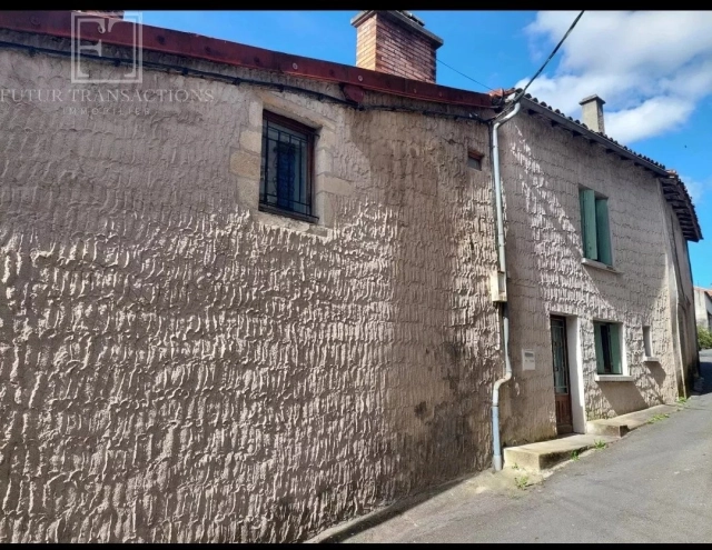 3 Bedroom(s) - 1 Bathroom(s) - 87m² land for sale in Dordogne, Aquitaine, France - FrenchPropertyPortal.com Stone Townhouse with Separate Garage — Investment or First Purchase for sale for 60,000€ in Dordogne, Aquitaine