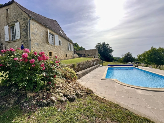Charming Stone Property with Barns, Walking Distance to Amenities for sale for 449,000&euro; in Dordogne, Aquitaine