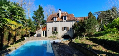 Former 19th century mill with wooded park and swimming pool for sale for 567,000&euro; in Pyrénées-Atlantiques, Aquitaine
