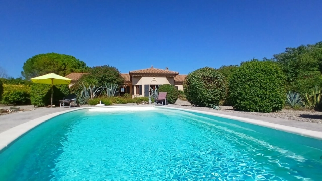 Charming Single Storey Villa With 190 M2 Of Living Space On A 3135 M2 Landscaped Plot With Pool Superb for sale for 464,400&euro; in Aude, Languedoc-Roussillon