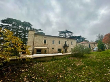 An imposing stone built property with separate restored stone house and detached stone barn and swimming pool in private grounds. for sale for 1,864,000&euro; in Lot-et-Garonne, Aquitaine