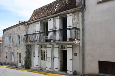 3 Bedroom(s) - 1 Bathroom(s) - 0 m² land for sale in Dordogne, Aquitaine, France - FrenchPropertyPortal.com Charming Stone Property with Mansard Roof & Balcony in Sought-After Village near Bergerac for sale for 59,000€ in Dordogne, Aquitaine