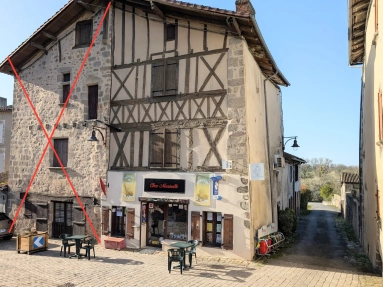 1 Bathroom(s) - 0 m² land for sale in Charente, Poitou-Charentes, France - FrenchPropertyPortal.com IN A PRETTY VILLAGE, BUILDING FOR RENT WITH OPERATING COMMERCIAL PREMISES for sale for 93,500€ in Charente, Poitou-Charentes