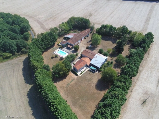 Isolated Character Home with Two Independent Gîtes, 5 Acres and Stunning Pool. for sale for 421,000&euro; in Vienne, Poitou-Charentes